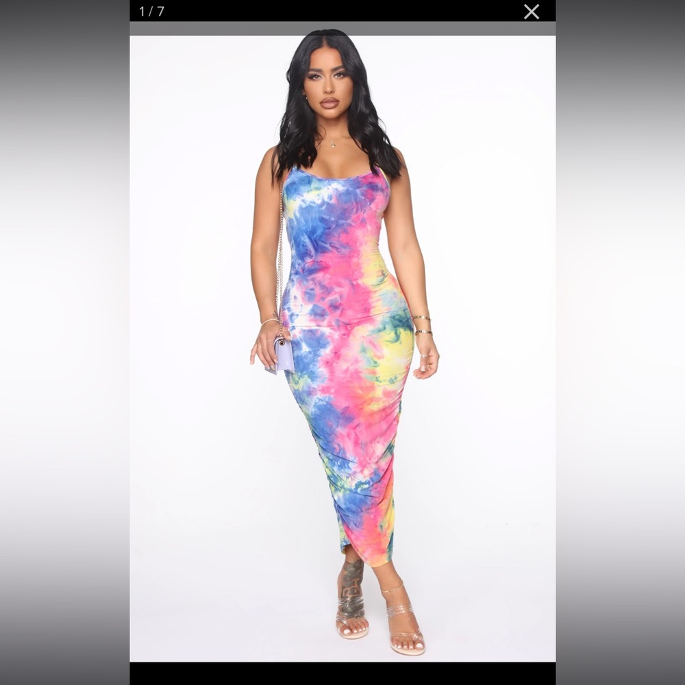 Tie Dye Midi Dress